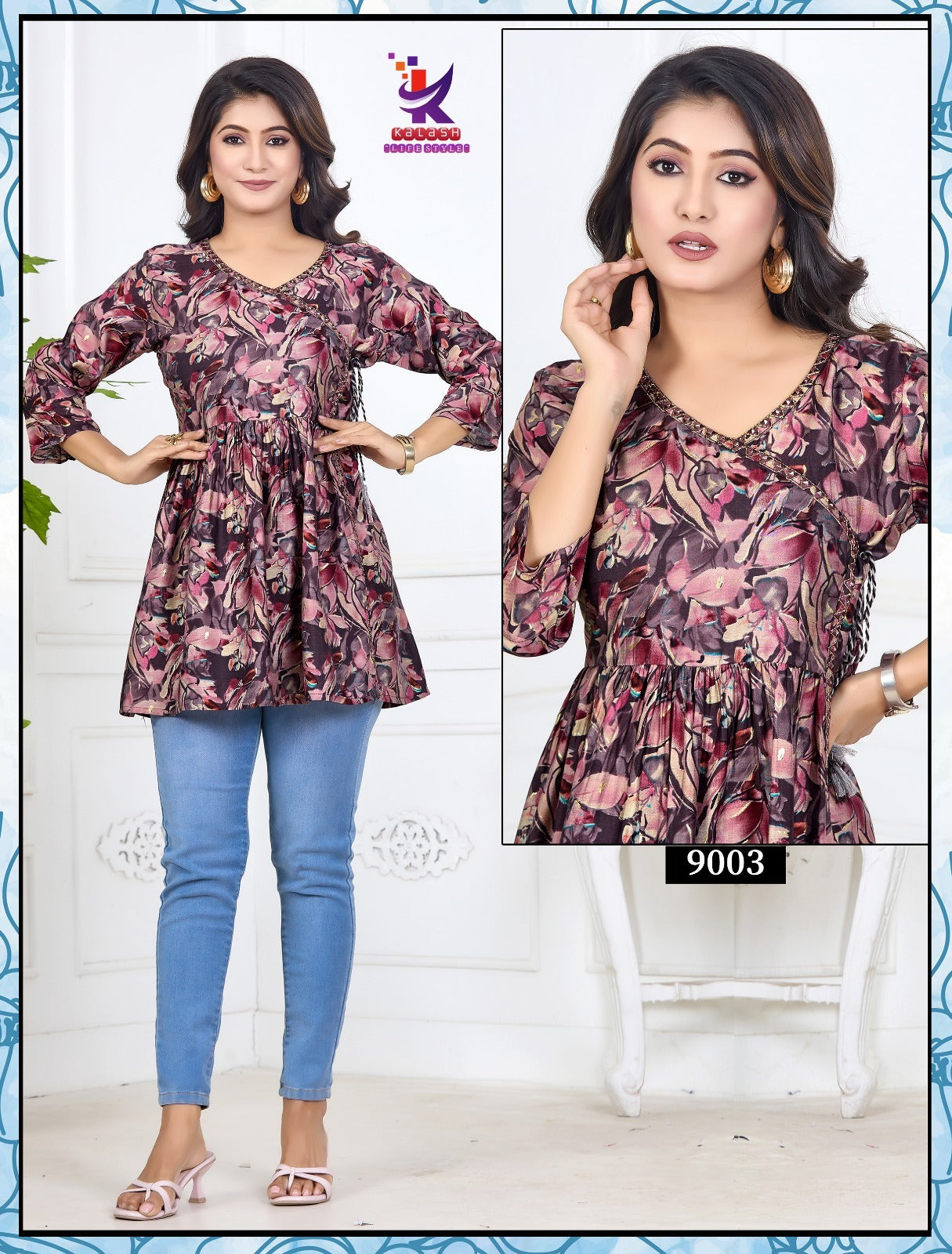 Little Shine Mlm Kalash Lifestyle Rayon 17Kg Stylish Tops Manufacturer Gujarat