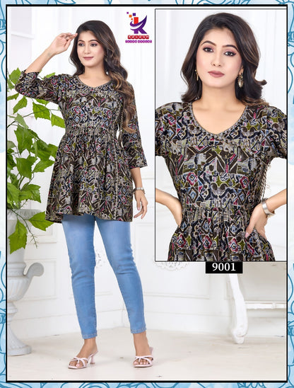 Little Shine Mlm Kalash Lifestyle Rayon 17Kg Stylish Tops Manufacturer Gujarat