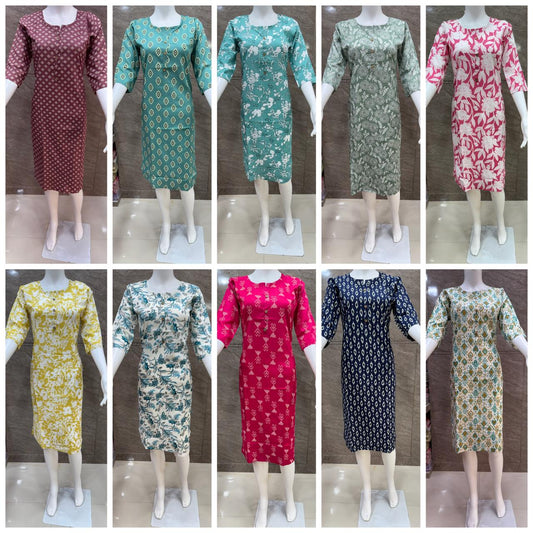 Liva 261124 Blue Hills Rayon 14Kg Straight Cut Kurtis Exporter Gujarat