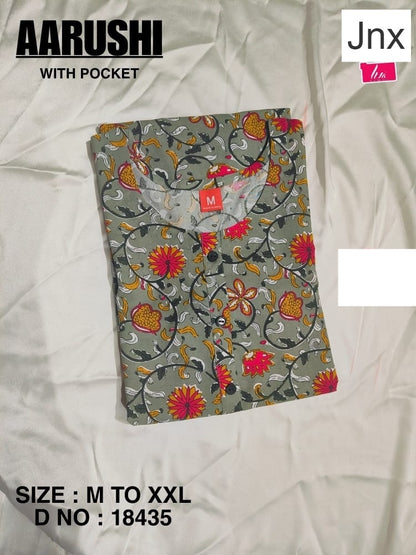 Liva Aarushi Jnx Rayon Kurti With Pocket Exporter Ahmedabad