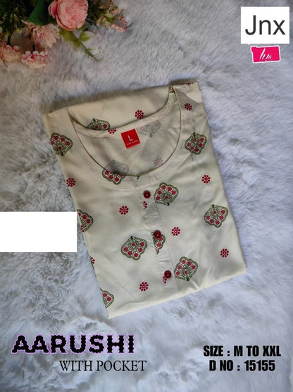 Liva Aarushi Jnx Rayon Kurti With Pocket Exporter Ahmedabad