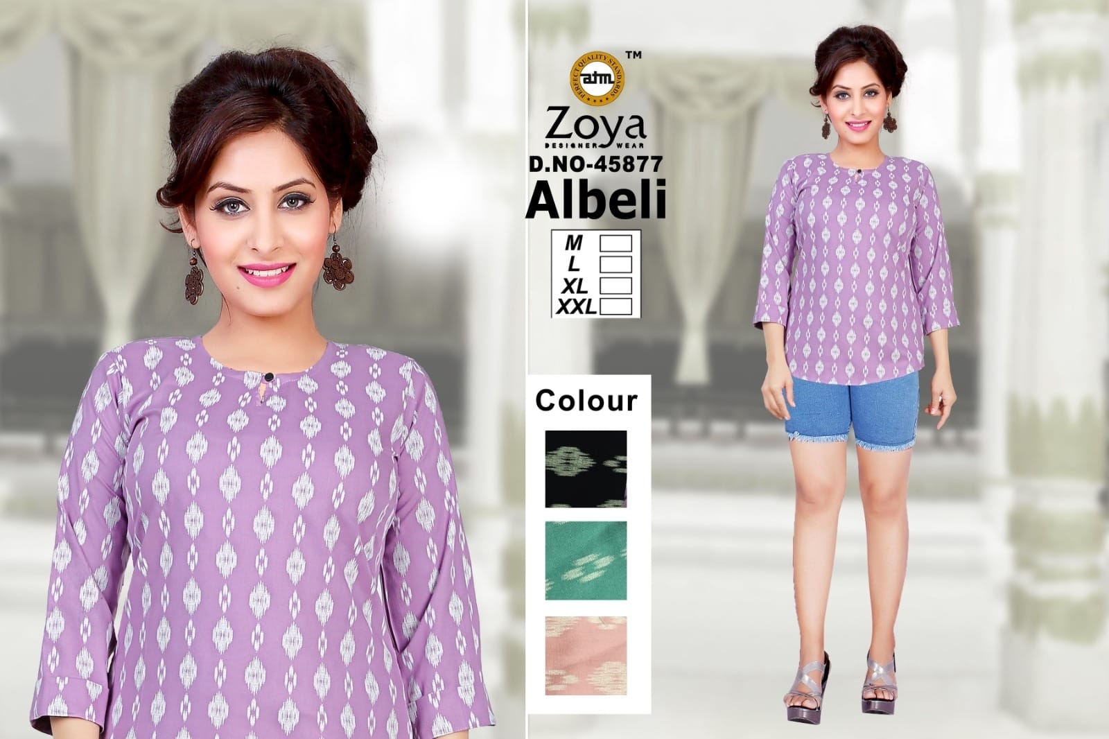 Liva Albeli Zoya Reyon Fancy Tops Wholesale Price
