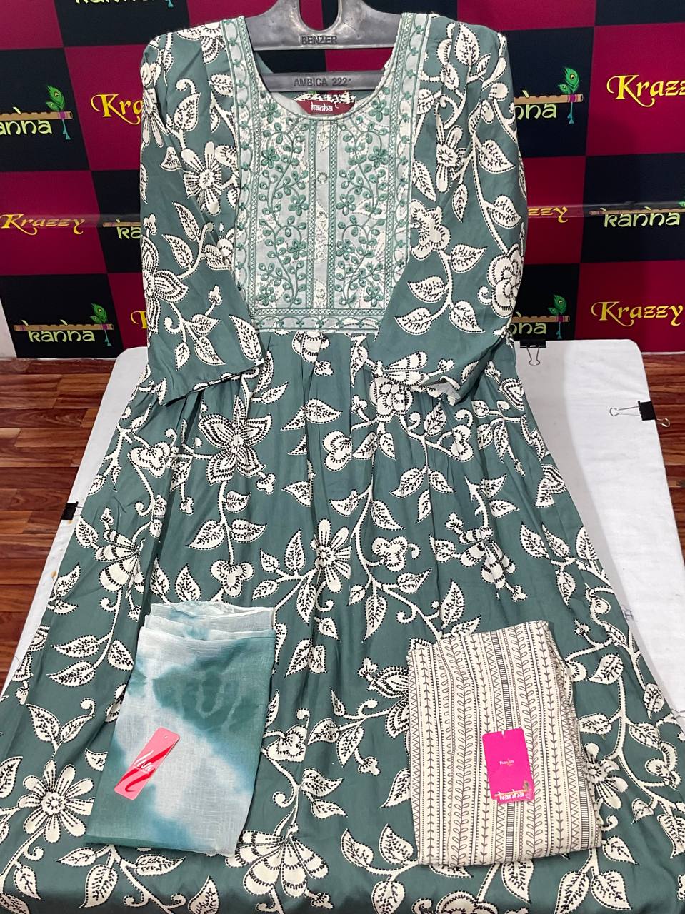 Liva Apple With Pocket And Feeding Kanha Reyon Readymade Pant Style Suits Supplier Ahmedabad