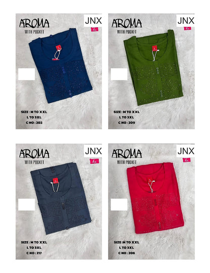 Liva Aroma Jnx Rayon Kurti With Pocket Wholesaler