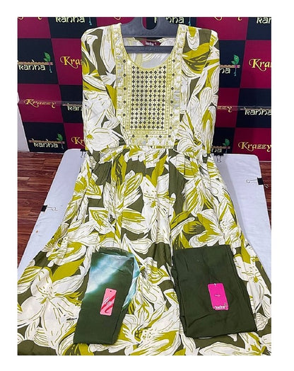 Liva Asman 060625 Kanha Reyon Readymade Anarkali Suits Wholesale Price