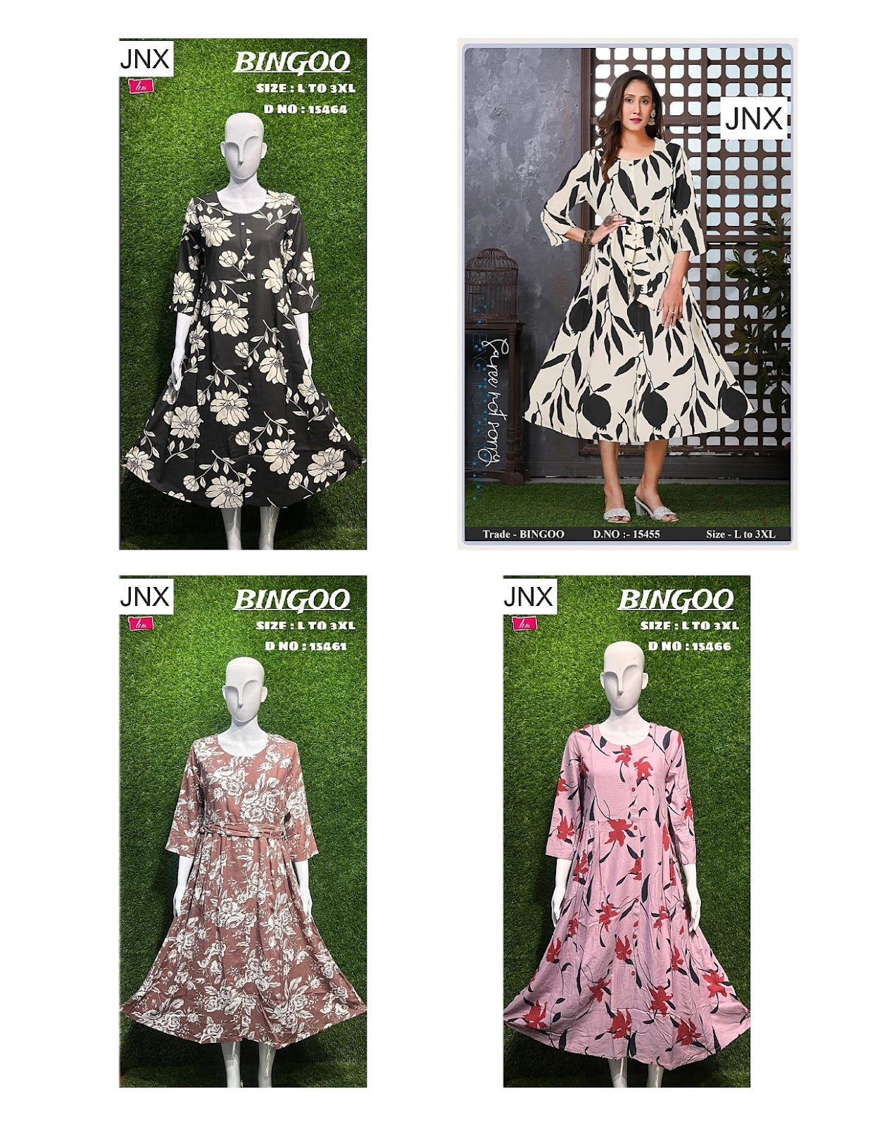 Liva Bingoo Jnx Rayon Anarkali Kurtis Exporter Gujarat