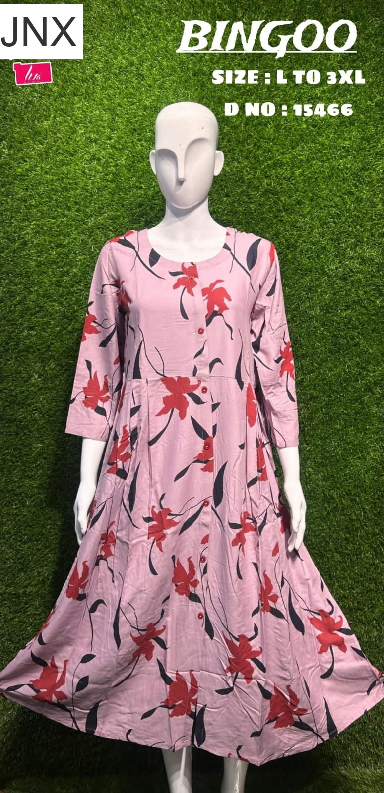 Liva Bingoo Jnx Rayon Anarkali Kurtis Exporter Gujarat