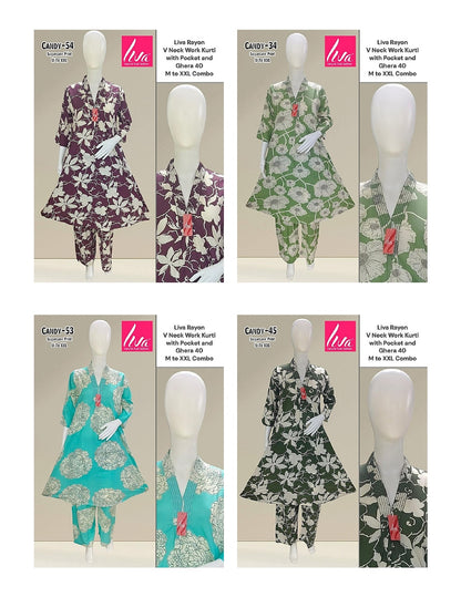 Liva Candy Ayg Liva Rayon Co Ord Set Supplier