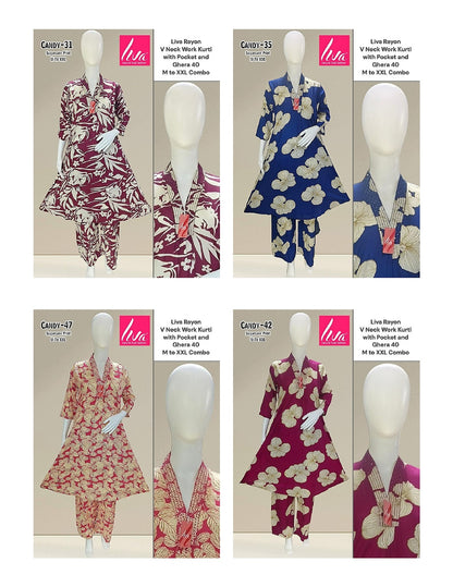 Liva Candy Ayg Liva Rayon Co Ord Set Supplier