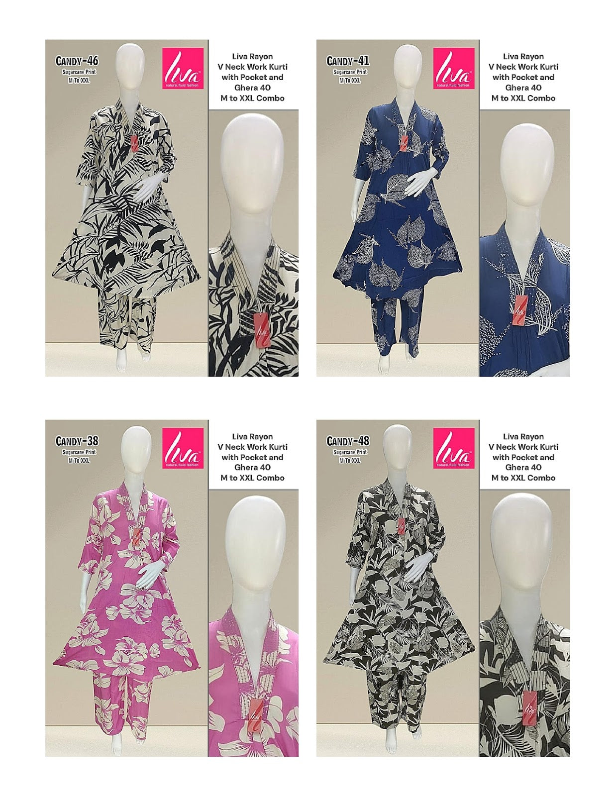 Liva Candy Ayg Liva Rayon Co Ord Set Supplier