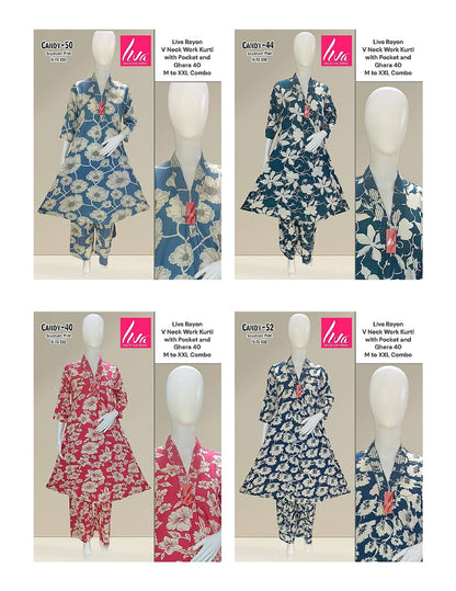 Liva Candy Ayg Liva Rayon Co Ord Set Supplier