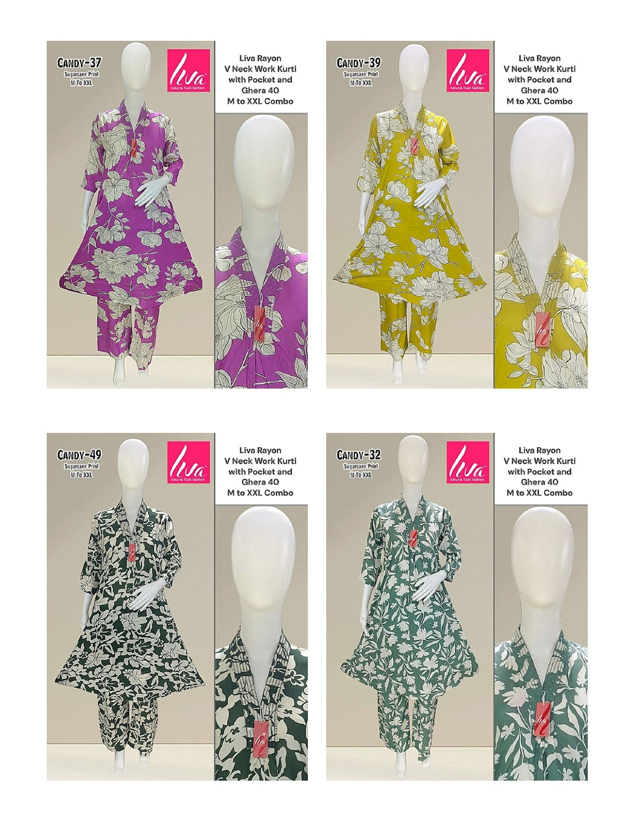 Liva Candy Ayg Liva Rayon Co Ord Set Supplier