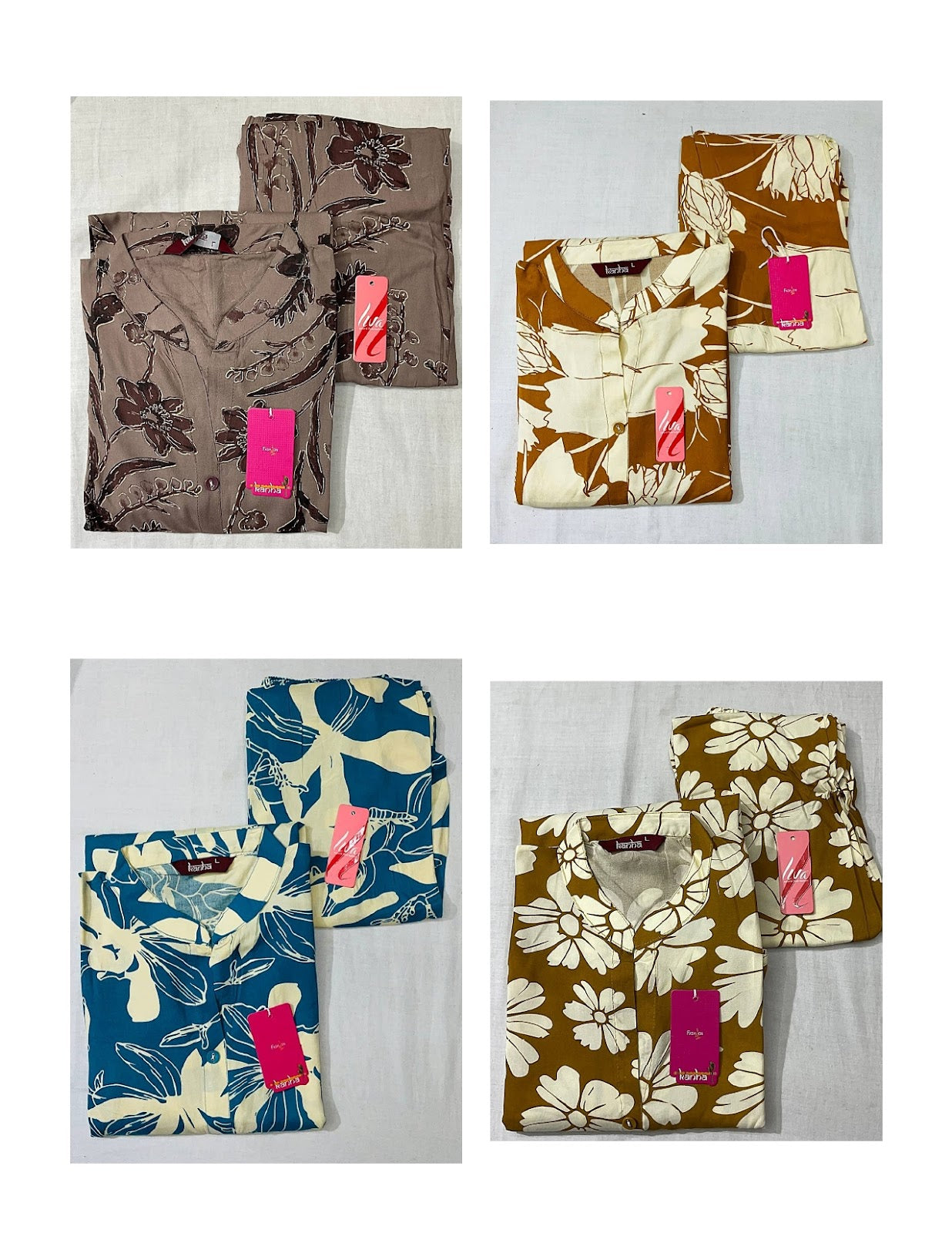 Liva Fiza Kanha Reyon Co Ord Set Manufacturer Gujarat