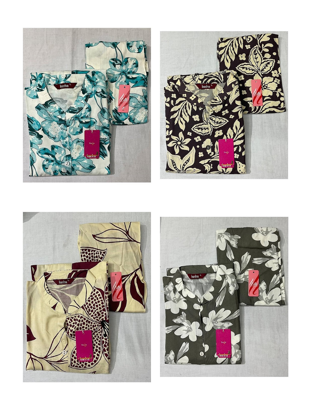 Liva Fiza Kanha Reyon Co Ord Set Manufacturer Gujarat