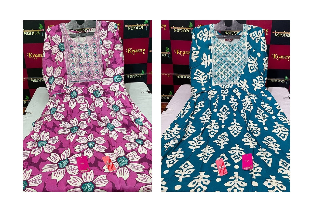 Liva Hiral 1408 Kanha Reyon Kurti With Pocket Wholesaler Ahmedabad