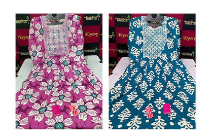 Liva Hiral 1408 Kanha Reyon Kurti With Pocket Wholesaler Ahmedabad
