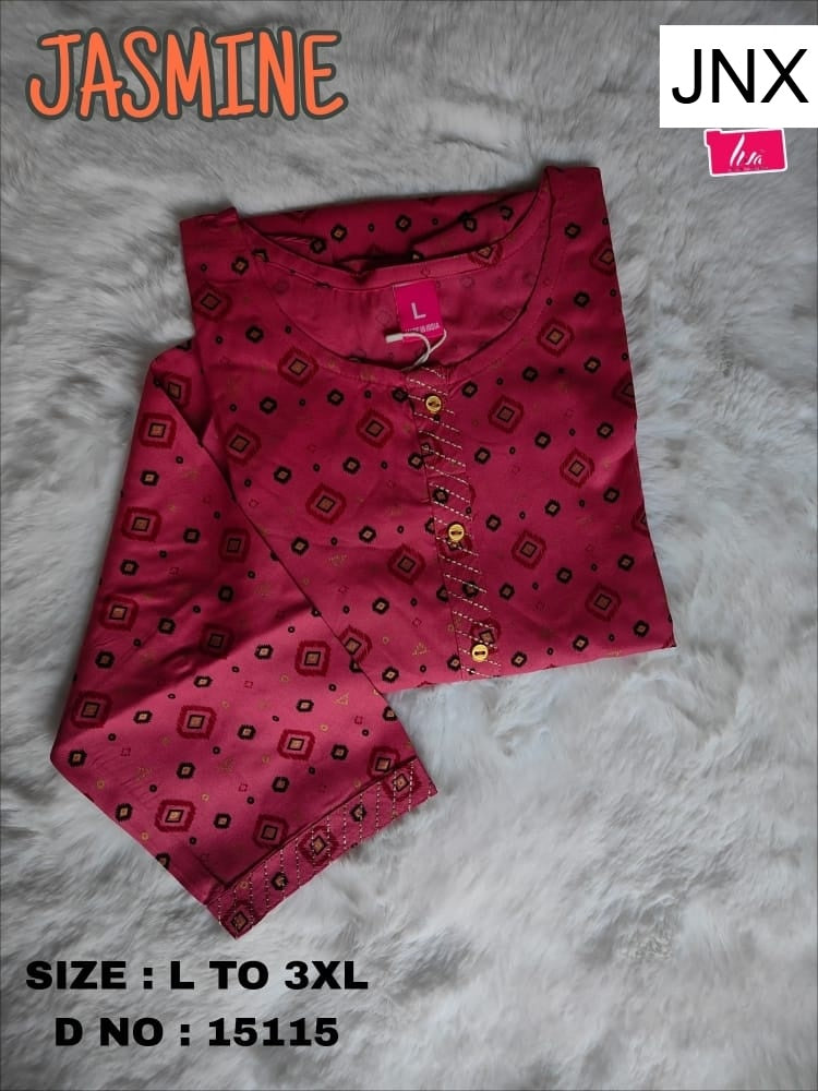Liva Jasmine Jnx Rayon Kurtis Manufacturer Ahmedabad