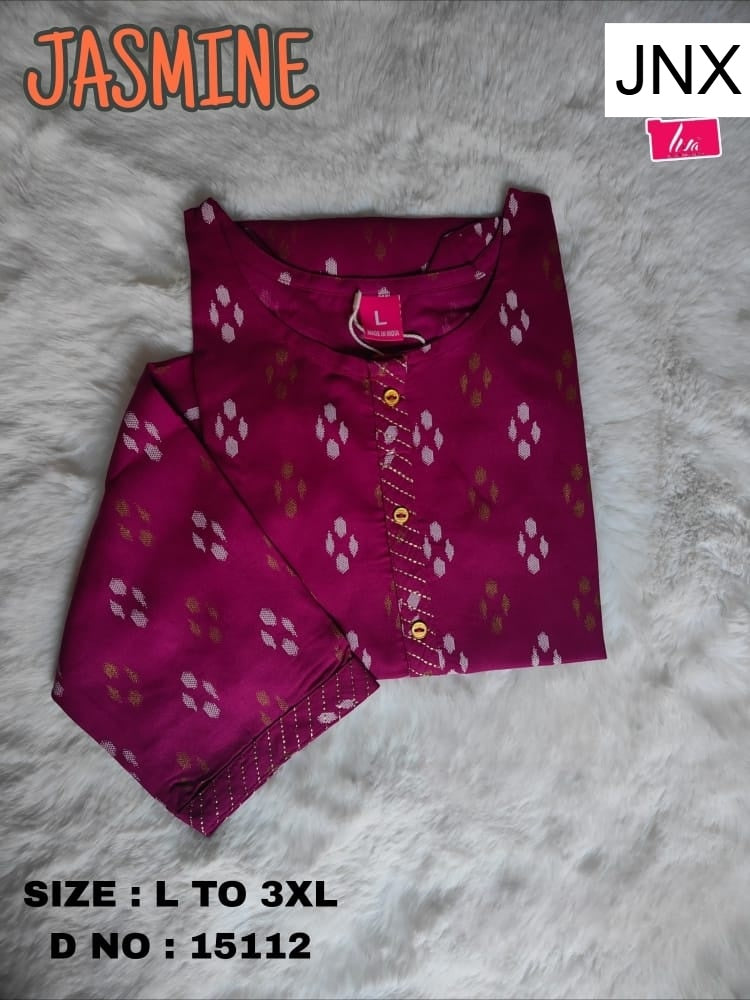 Liva Jasmine Jnx Rayon Kurtis Manufacturer Ahmedabad