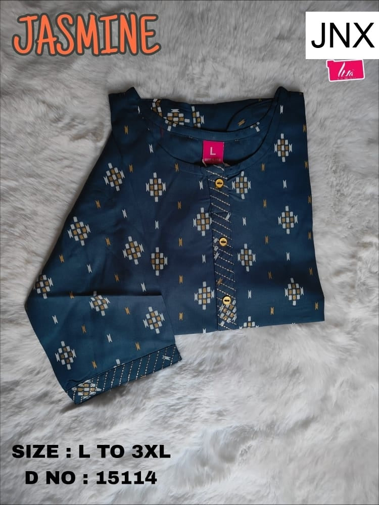 Liva Jasmine Jnx Rayon Kurtis Manufacturer Ahmedabad