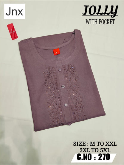 Liva Jolly Jnx Rayon Kurti With Pocket Wholesale Price