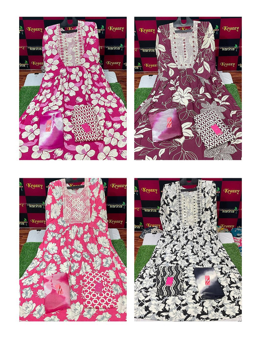 Liva Khel With Pocket 061025 Kanha Reyon Readymade Pant Style Suits Exporter India