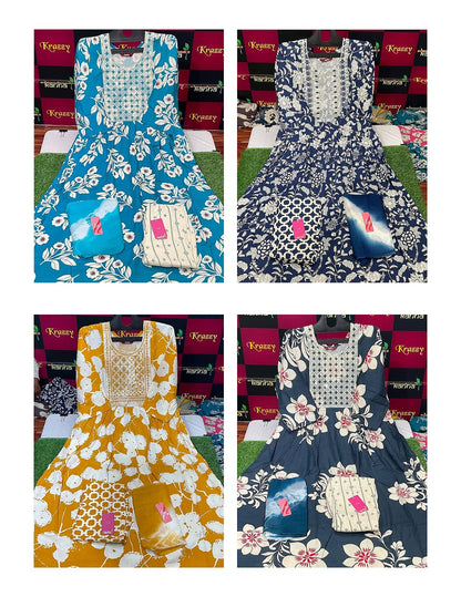 Liva Khel With Pocket 061025 Kanha Reyon Readymade Pant Style Suits Exporter India