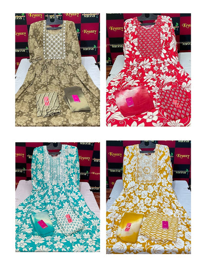 Liva Khel With Pocket Kanha Reyon Readymade Pant Style Suits Supplier India