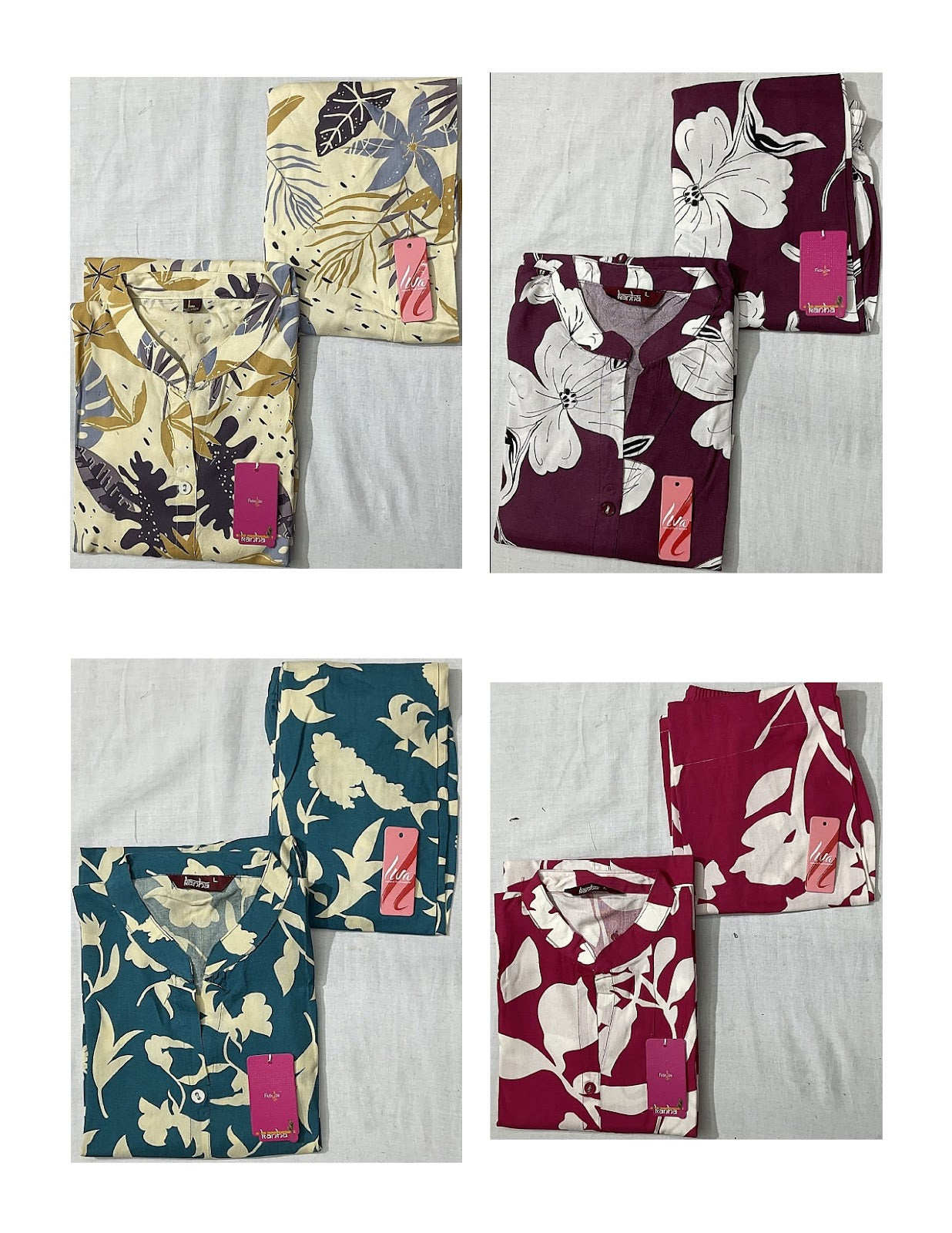 Liva Kingfisher Kanha Reyon Co Ord Set Wholesale