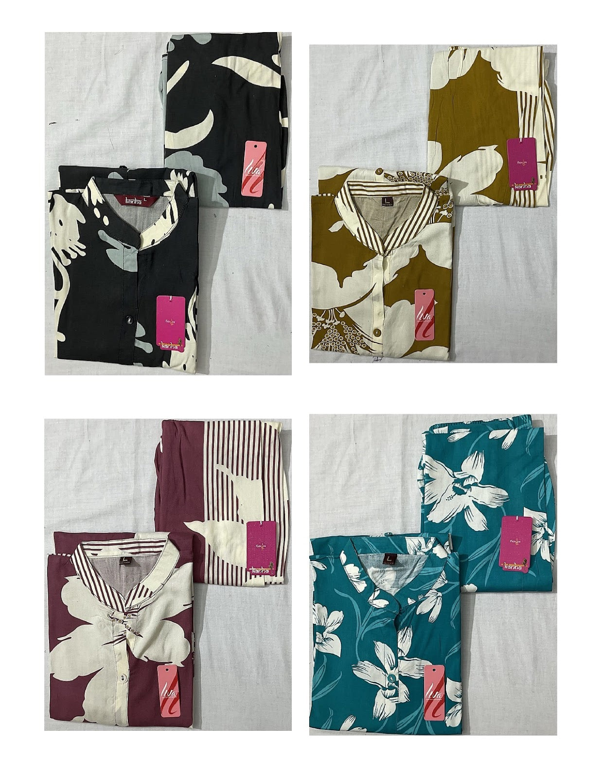 Liva Kingfisher Kanha Reyon Co Ord Set Wholesale