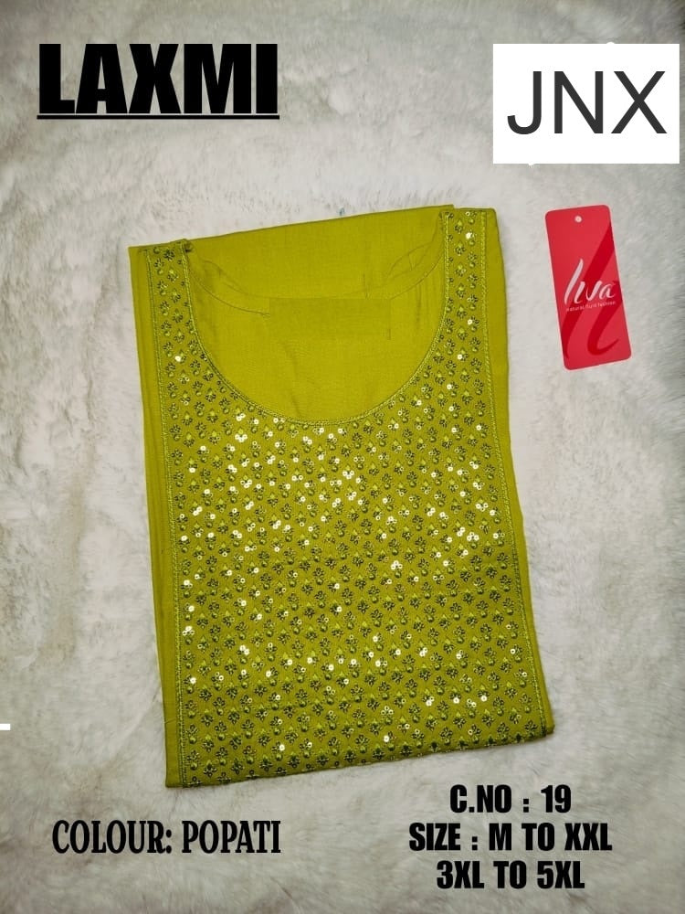 Liva Laxmi Jnx Rayon 22Kg Long Straight Kurti Wholesale Rate