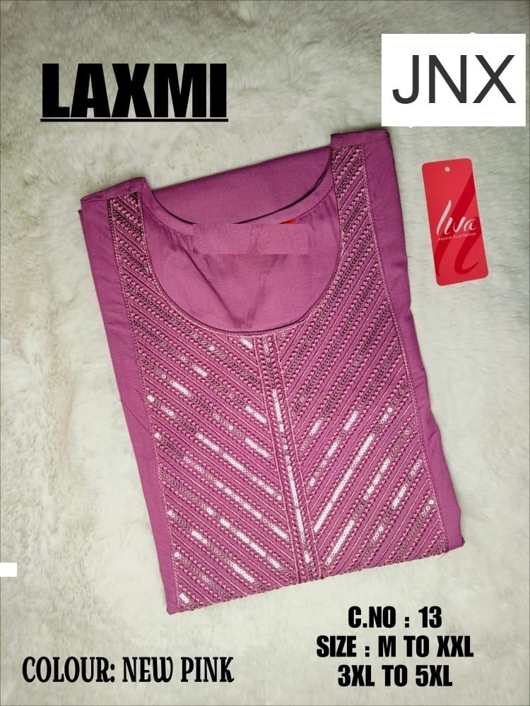 Liva Laxmi Jnx Rayon 22Kg Long Straight Kurti Wholesale Rate