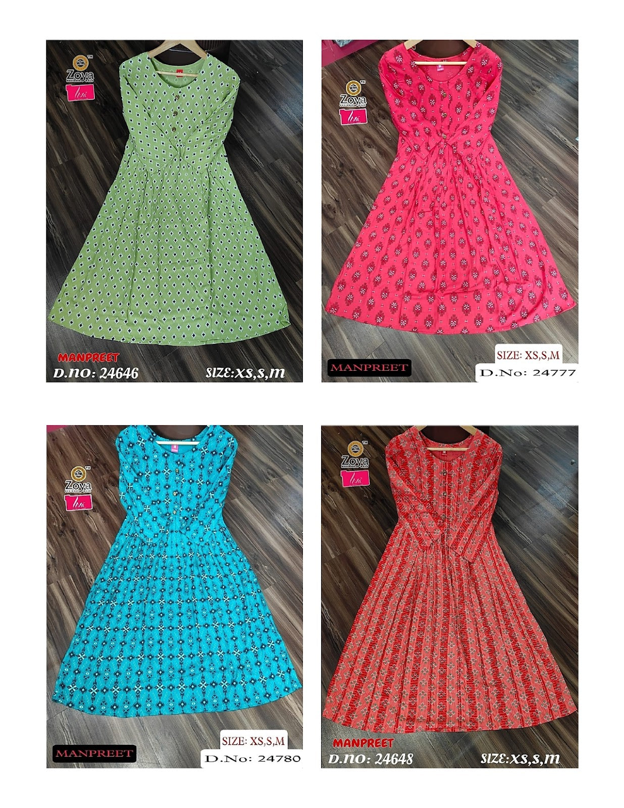 Liva Manpreet Zoya Rayon Anarkali Kurtis Exporter Ahmedabad