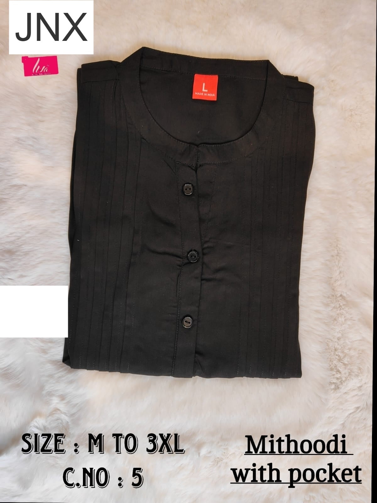 Liva Mithoodi Jnx Rayon Kurti With Pocket Exporter