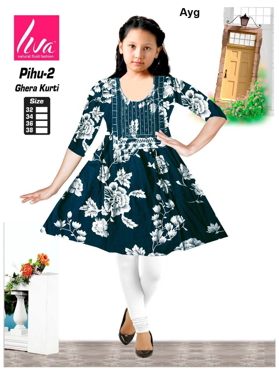 Liva Pihu Ayg Girls Kurti Exporter Gujarat