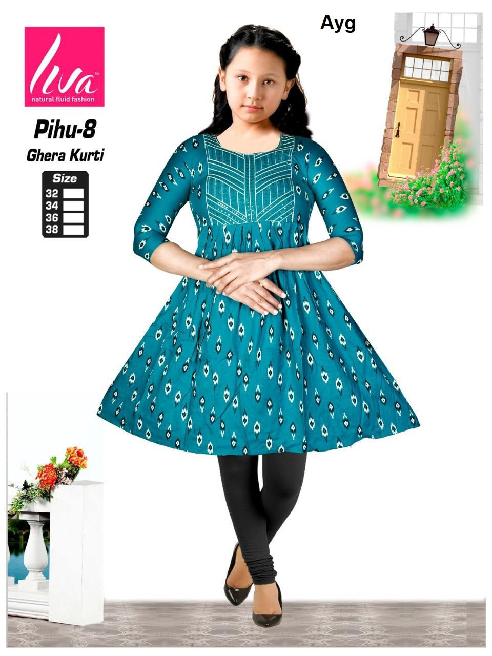 Liva Pihu Ayg Girls Kurti Exporter Gujarat