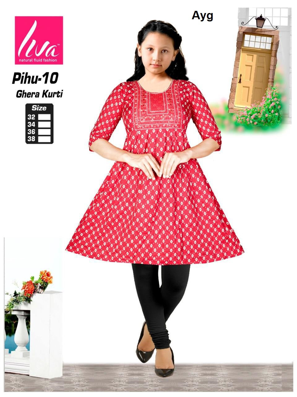 Liva Pihu Ayg Girls Kurti Exporter Gujarat