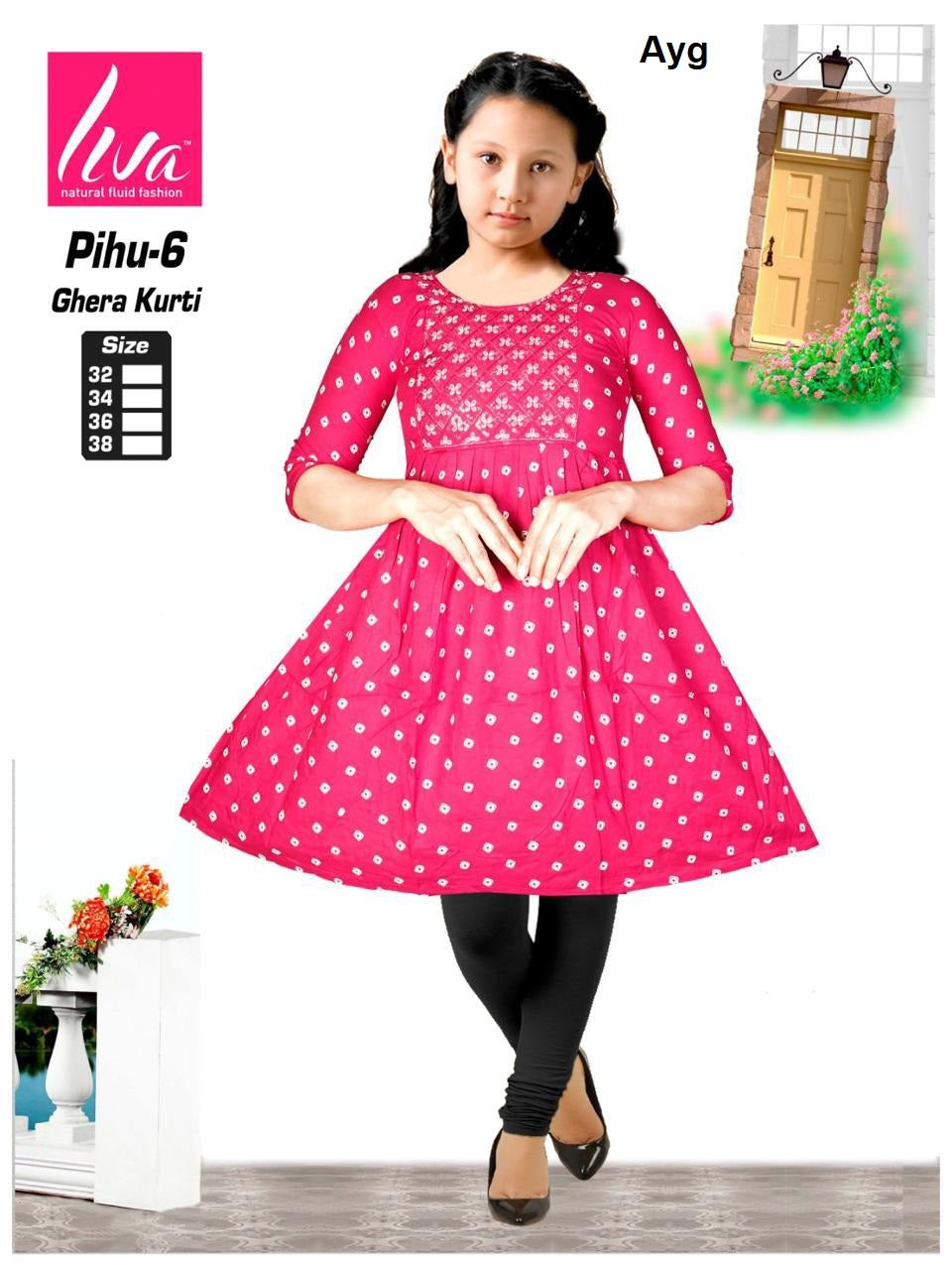 Liva Pihu Ayg Girls Kurti Exporter Gujarat