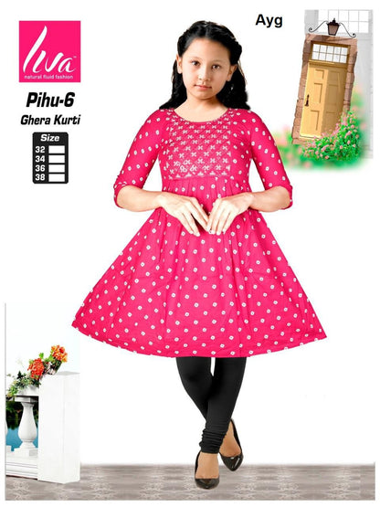 Liva Pihu Ayg Girls Kurti Exporter Gujarat
