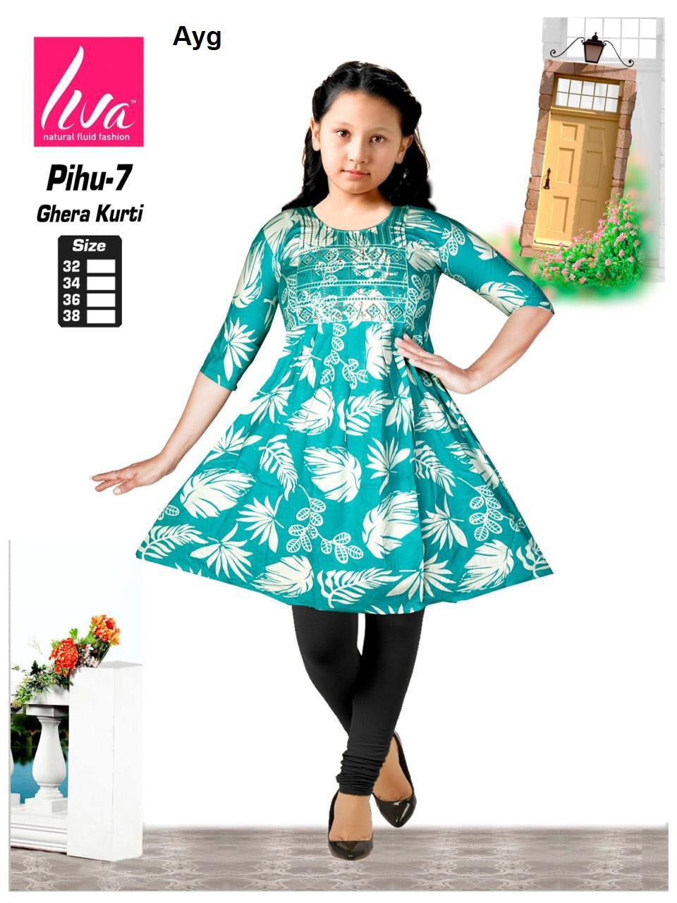 Liva Pihu Ayg Girls Kurti Exporter Gujarat