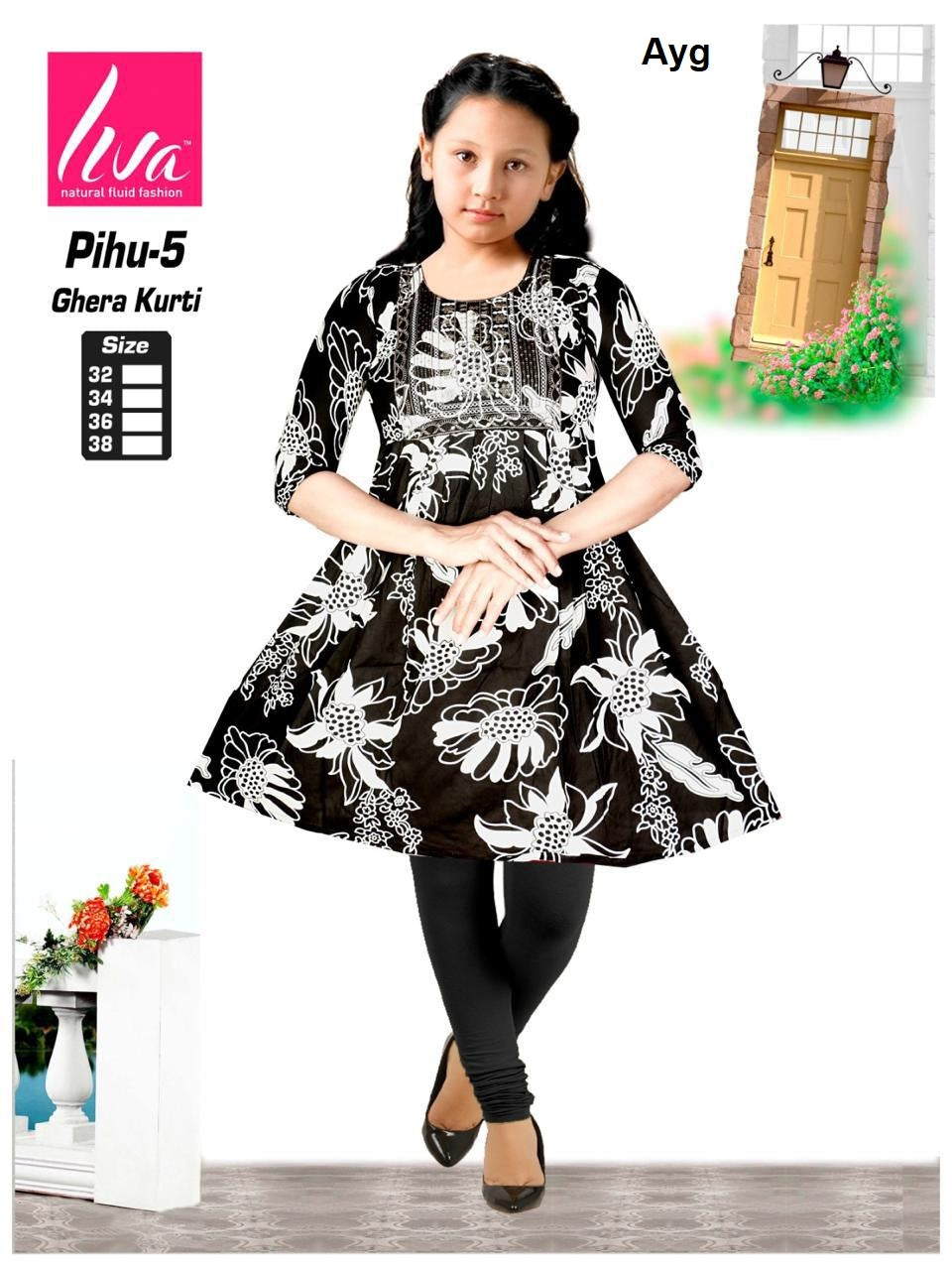 Liva Pihu Ayg Girls Kurti Exporter Gujarat