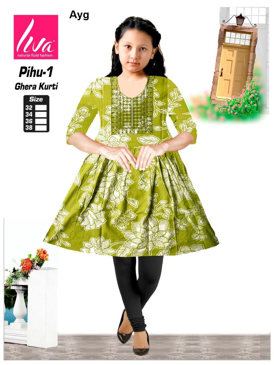 Liva Pihu Ayg Girls Kurti Exporter Gujarat