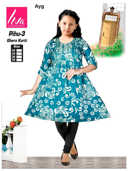 Liva Pihu Ayg Girls Kurti Exporter Gujarat
