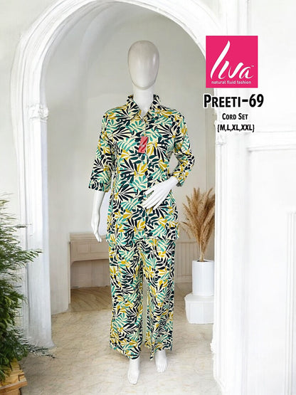Liva Preeti Ayg Rayon Co Ord Set Wholesale Price
