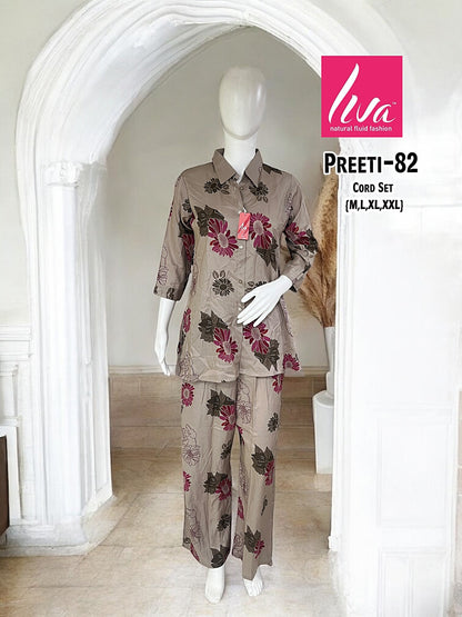 Liva Preeti Ayg Rayon Co Ord Set Wholesale Price