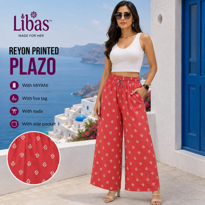 Liva Print 210926 Amiti Cotton Rayon Branded Palazzo Exporter Ahmedabad