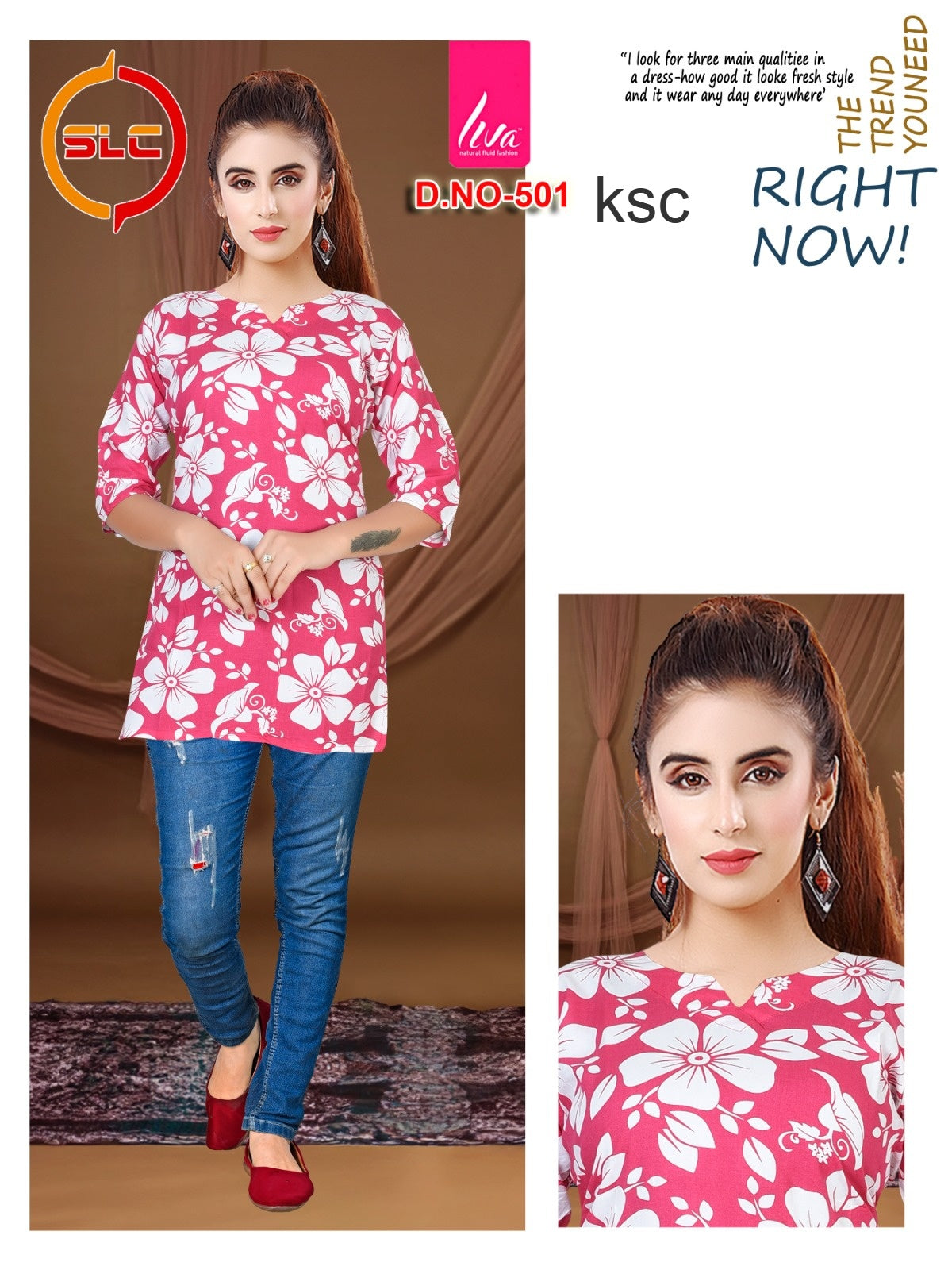 Liva Print Ksc Reyon Short Kurtis Wholesaler India