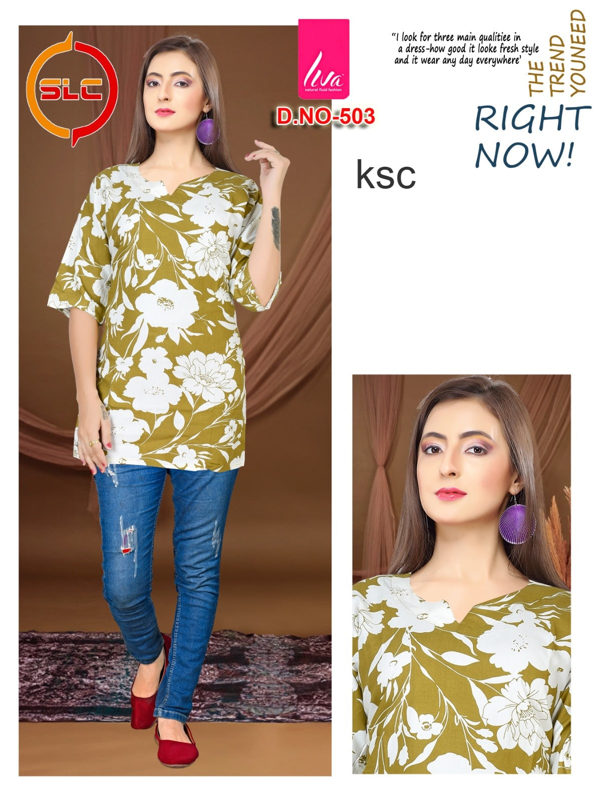 Liva Print Ksc Reyon Short Kurtis Wholesaler India