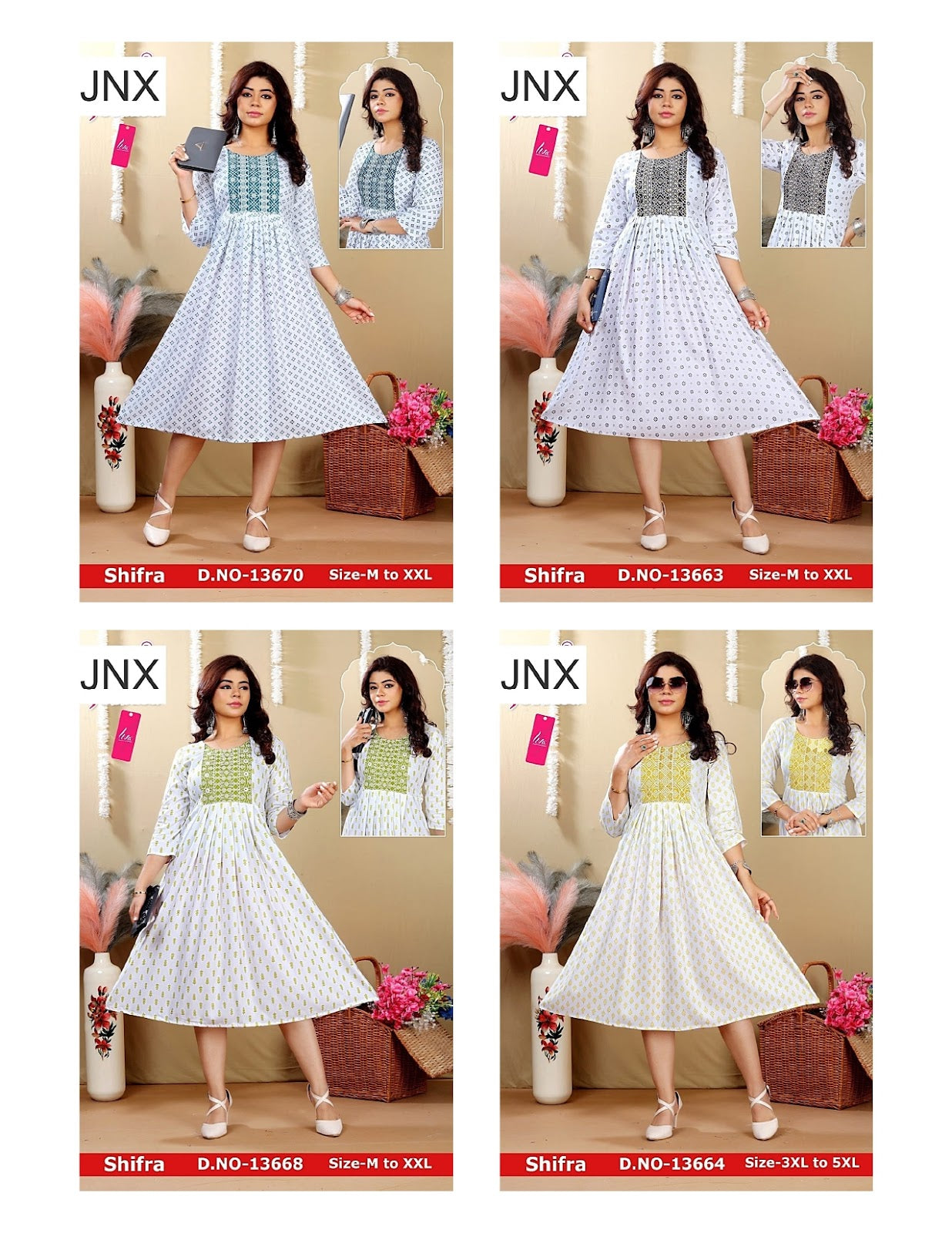 Liva Shifra Jnx Rayon Anarkali Kurtis Manufacturer Gujarat