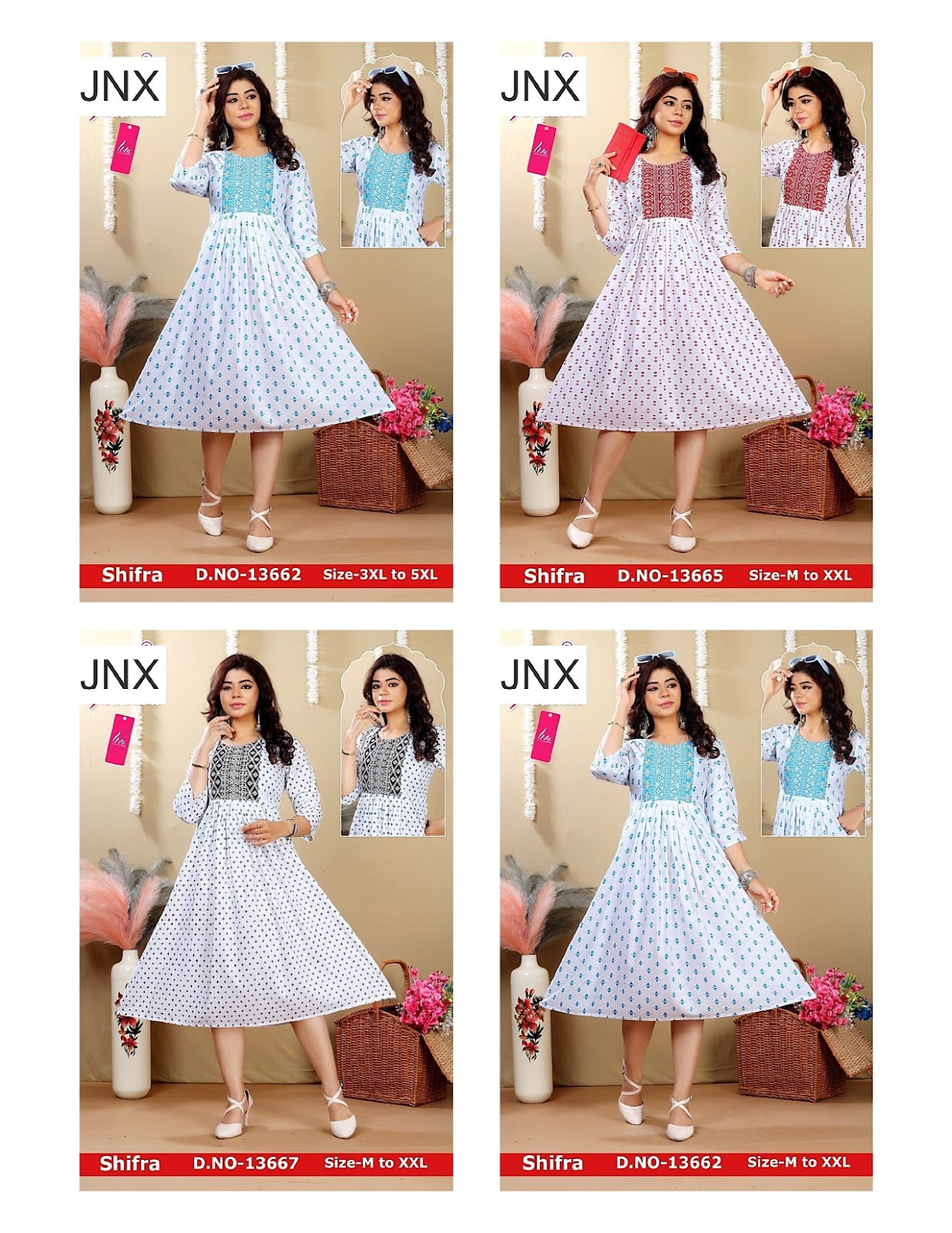 Liva Shifra Jnx Rayon Anarkali Kurtis Manufacturer Gujarat