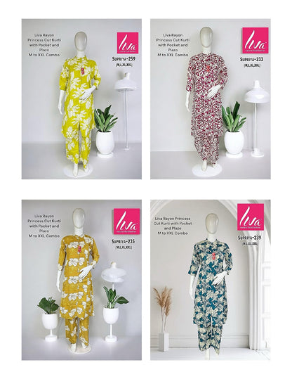 Liva Supriya Ayg Rayon Co Ord Set Exporter Ahmedabad
